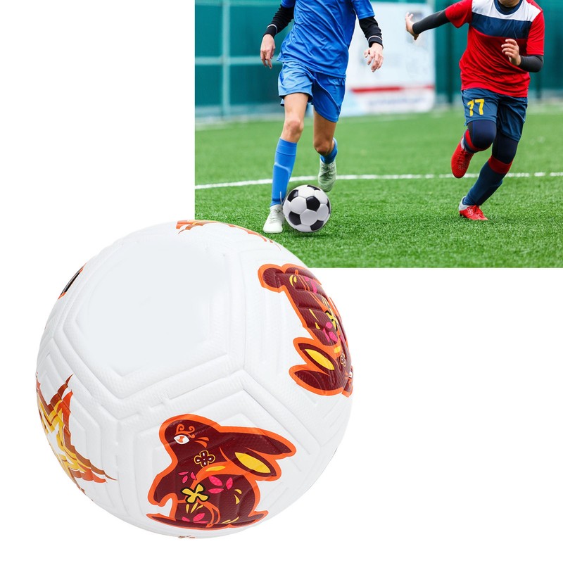 Soccer Ball Size 5 High Elasticity Professional Rabbit Pattern Training