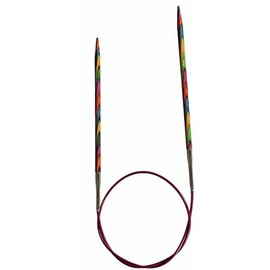 Knit Pro 80 cm x 10 mm Symfonie Fixed Circular Needles, Multi-Color