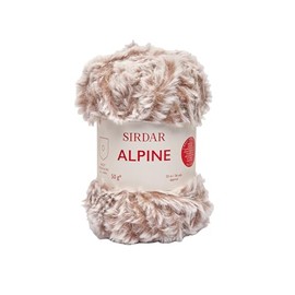 Sirdar Alpine, Luxe Faux Fur Yarn, Sable (407), 50g