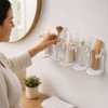 Adhesive Storage Rack for Bathroom Organization – Slim Plastic Wall-Mount