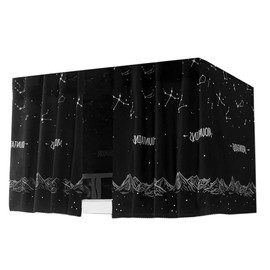 Aisi 3PCS Dormitory Bunk Bed Curtains Single Sleeper Blackout Cloth Student Dorm Home Dustproof Sleep Privacy Protection Bed Canopy Mosquito