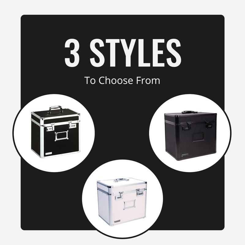 Vaultz Locking File Organizer Box - 13.5 x 13.25 x