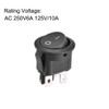 sourcing map Round 4-Pin Boat Rocker Switch On/Off AC 250V/6A