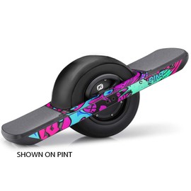 Graphics for OneWheel Plus XR, Zany Pink design, Rail decals only, EARTH SURF DESIGNS by Senge Graphics Inc.