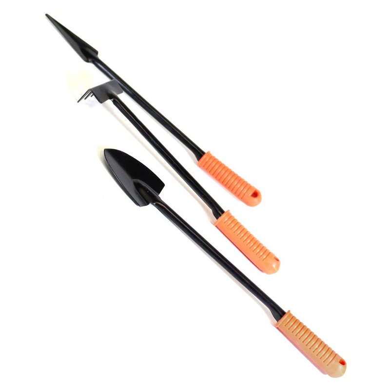 HOMEGARDEN 3 Piece Long Handled Mini Garden Tools Set |