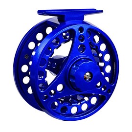 FANGBLUE Fly Fishing Reel Aluminum Alloy 7/8 WT Large Arbor 2+1BB Interchangeable for Saltwater and Freshwater Fly Wheel 7/8 WT (Blue)