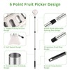 HXRYAGi Fruit Picker Pole with Basket Telescoping 13Ft Adjustable Apple