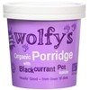 Wolfy's Organic Porridge with Blackcurrant Pot, 90 g, Pack of