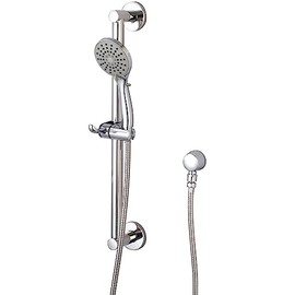 Olympia P-4450 Handheld Shower Set w/Grab Bar in Polished Chrome