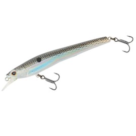 Nomad Design Shikari Fishing Lures, Premium Long-Casting, Shallow Diving, Slow Floating Jerkbait, for Inshore Saltwater Species Such as Snook, Redfish,115 SUS FR 4-1/2" - 1/2oz, Black Back Chrome