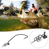 Be In Your Mind 10PCS #1/0 Offset Hook with Baitholder