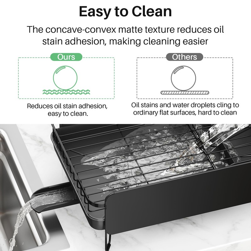 SNTD Dish Drying Rack - Large Dish Racks for Kitchen