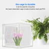 Insect Observation Cage PVC Mesh White Reusable Butterfly Habitat Breeding
