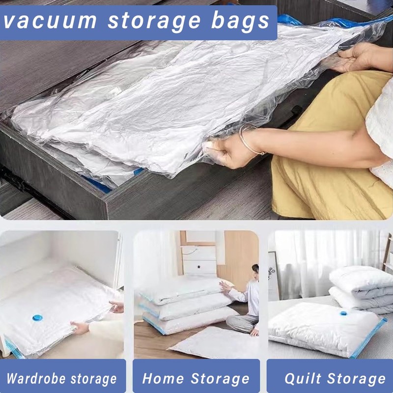 NXANZ Vacuum Storage Bags 6 Jumbo Vacuum Sealed Bags for