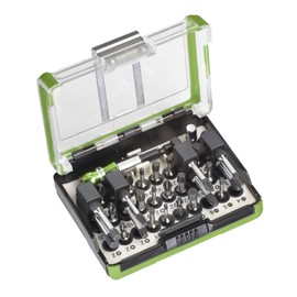 kwb Bitbox Extreme Force 165510 (28 Piece 26 Impact-Resistant Bits for use with Impact Wrenches, 25 mm, 50 mm, 1 x Bit Holder, 1 Adapter)