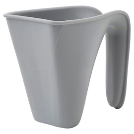 Shnuggle Bath Rinse Jug | Soft Rim Baby & Toddler Shampoo Rinser | Bath Hair Rinsing Cup | Hair Wash Jug with Handle | Essential Bath Accessories | Pebble Grey