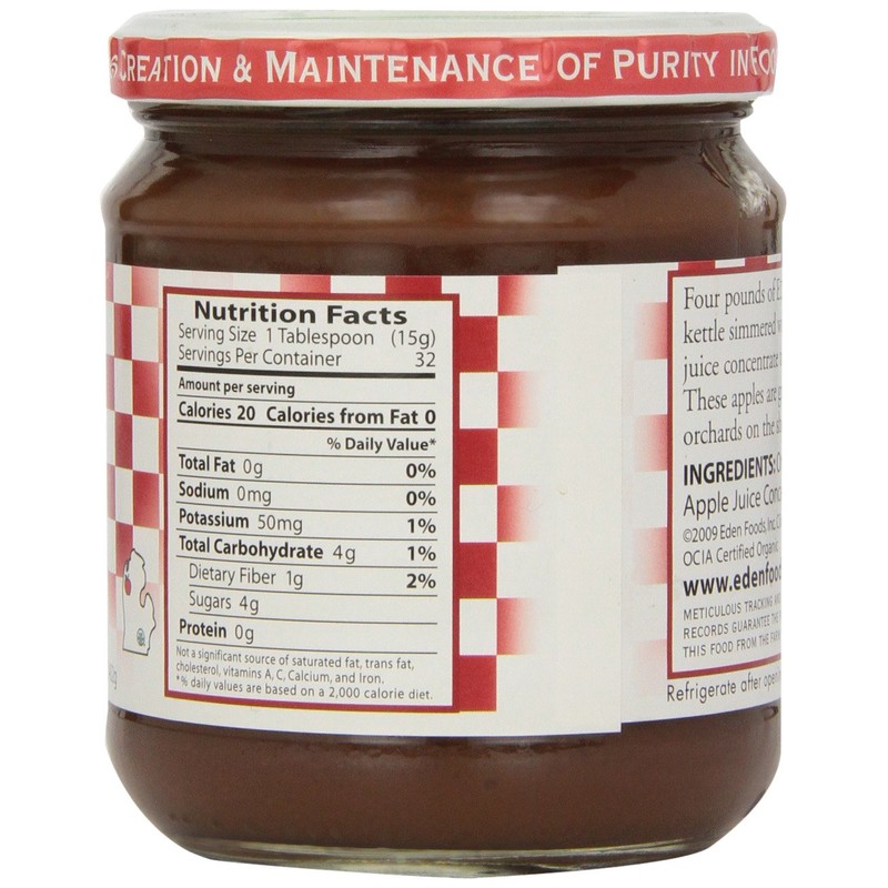 Eden Foods Apple Butter, Og, 17 Ounce (Pack of 3)