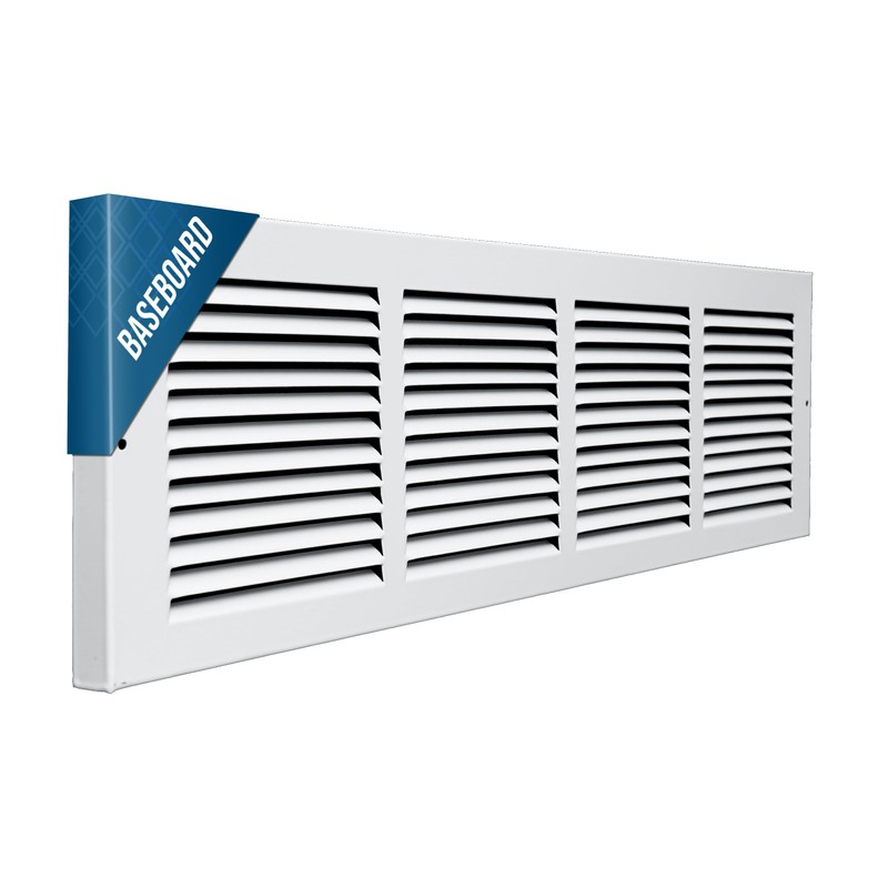 Fits 24x6 Duct Opening | Steel Baseboard Return Air Grille