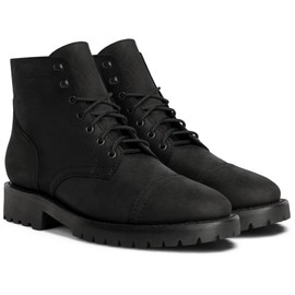 Men's Captain Lace-Up Boot (Lug Sole), Black Matte StormKing, 9.5