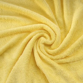 Qute Home 4-Piece Washcloths Towels Set, 100% Turkish Cotton Premium Quality Towels for Bathroom, Quick Dry Soft and Absorbent Turkish Towel, Set Includes 4 Wash Cloths (Yellow)
