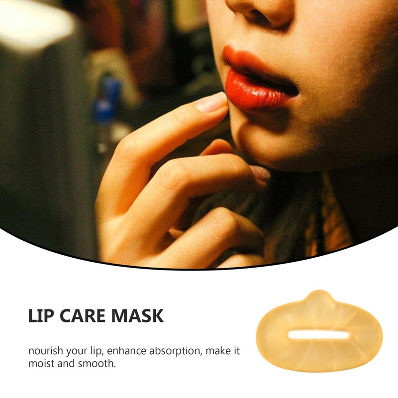 PACKOVE 20Pcs Gel Lip Mask Hydrating Collagen Lip Pads for