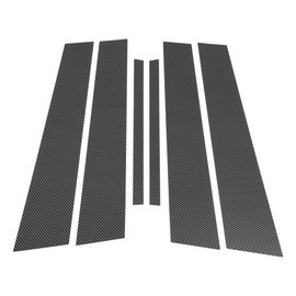 HEROFFIX 6 Pcs Door Pillar Window Trim for NISSAN MAXIMA 2016-2023 Front Rear Left Right Anti Scratch Sticker Pillar Posts Cover Carbon Fiber Pattern Black