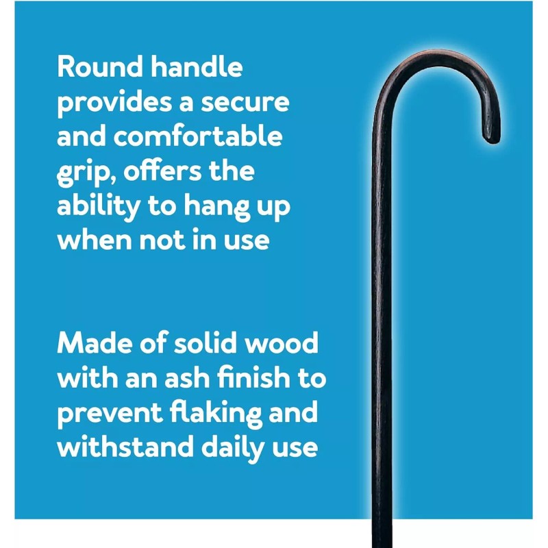 Carex Natural Wooden Walking Cane Sturdy Support Device Up To