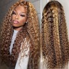 24 Inch Highlight Ombre Lace Front Wig Human Hair 13x6