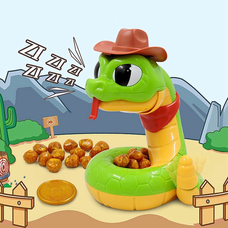 Electric Rattlesnake Toy Plastic Tricky Scary Rattlesnake Prank Toy Induction