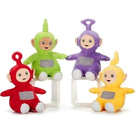 Dinotoys Teletubbies Po Plush Toy, Tinky-Winky, Laa-Laa, Dipsy Cuddly Toy 26 cm (Teletubbies Set of 4)