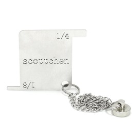SCOTTCHEN Báscula de seguridad para amoladora de banco, acero inoxidable, amoladora de banco con imán antipérdida, con estuche de almacenamiento, 1 paquete
