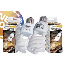 REPTIZOO Reptile UVB Bulb UVB 15% and 26W Desert Fluorescent Lamps