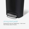 simplehuman 50 Liter / 13 Gallon Semi-Round Kitchen Step Trash