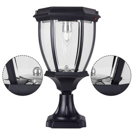 Large Outdoor Solar Powered LED Light Lamp SL-8405 (2-Pack)