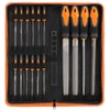 VUDAMAI 17Pcs File Tool Set with Carry Case,Premium Grade T12