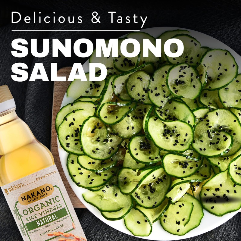 Nakano Natural Organic Rice Vinegar, Vinegar for Stir Fry Sauce,