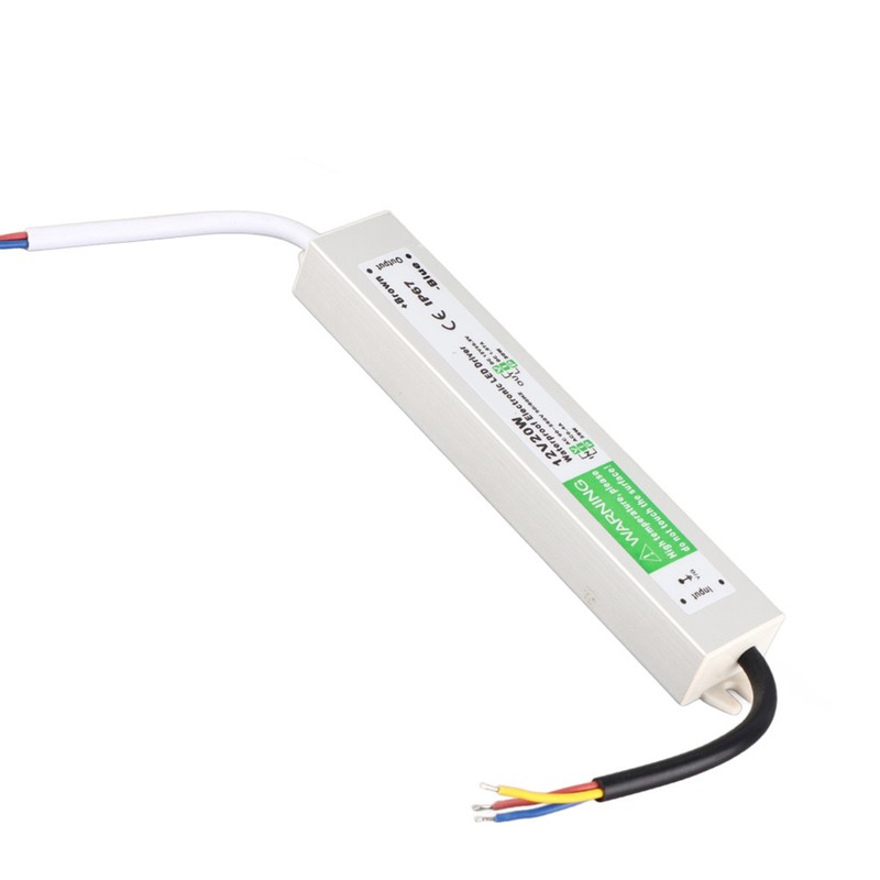 12V 20W Outdoor Waterproof LED Power Supply LED Driver Switch