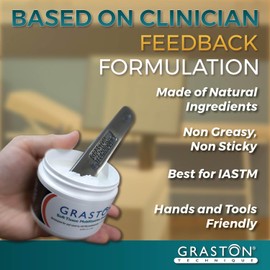 Graston Technique Vitamin E Enriched Emollient - 4oz Jar, Ideal for IASTM Lotion & Massage Therapy Cream, Perfect Vitamin E Cream for Massage and Physical Therapy, 1-Pack