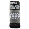 GMA Industrial-Quality Steel Wool Hand Pad, 4 Extra Coarse, 16/Pack,