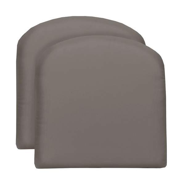 RSH DECOR: Foam U-Shape Wicker Seat Cushions Set of 2