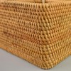Handweaved Rattan 4 Compartments Storage Box Cosmetics Organizer Utensil and