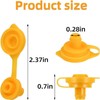 10 Pack Small Universal Can Vent Cap Yellow Fuel Gas