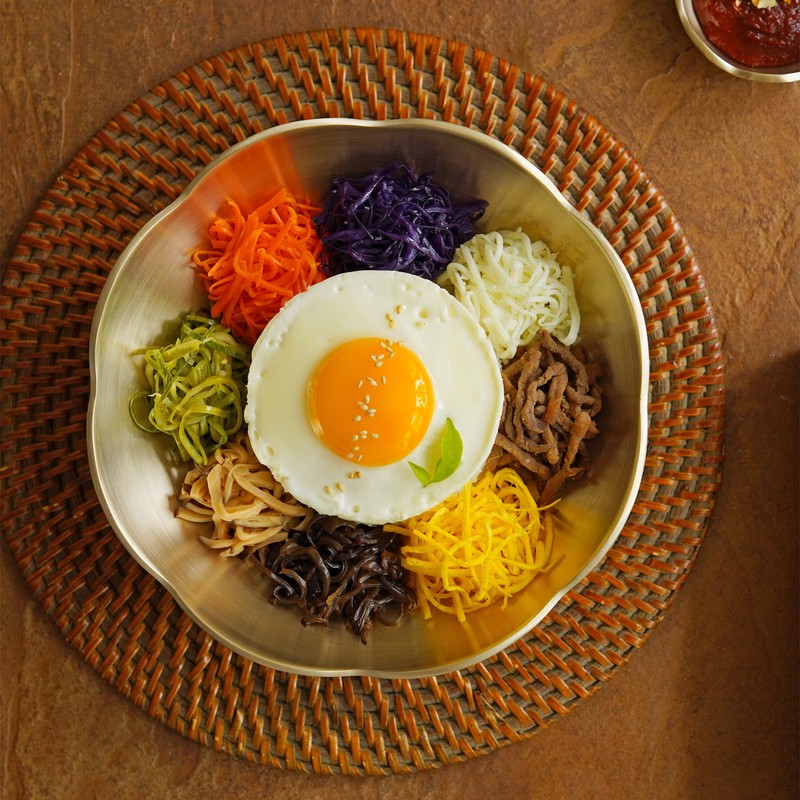 Notdam Bangjja Yugi Flower Salad Bowl / 놋담 방짜유기 꽃