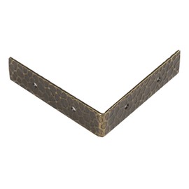 Dritz Home Textured Right Angle Corners, Large, 4 Sets, Antique Brass