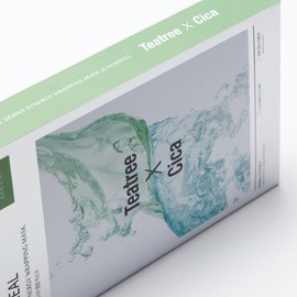Mediheal (Tea Tree x Cica) Derma Synergy Wrapping Mask Trouble Soothing 4 Sheets / 메디힐 (티트리X시카) 더마시너지 랩핑마스크 트 러블진정 4매