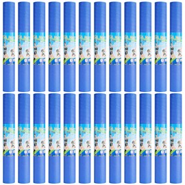 Funtery 24 Pcs 3 mm Thick Yoga Mat Bulk Exercise Workout Mat Non Slip Fitness Yoga Pad for Women Gym Home Pilates(Blue)