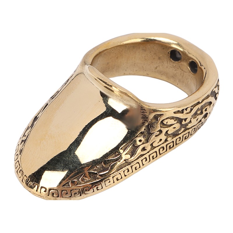 Archery Thumb Rings Good Protection Engraving Pattern Brass Finger Protector