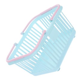 ULTECHNOVO Compact Storage Basket Handle for Organizing Toys Bathroom Essentials and Home Items Multifunctional Mini Shopping Bin