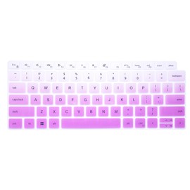 Silicone Keyboard Cover Compatible for Dell Latitude 7440 7430 7420 7410 14", Dell Latitude 5450 5440 5430 5431 14", Dell Latitude 9000 9510 9520 7520 15.6", Dell Latitude 9420 9430 14" (Ombre Purple)