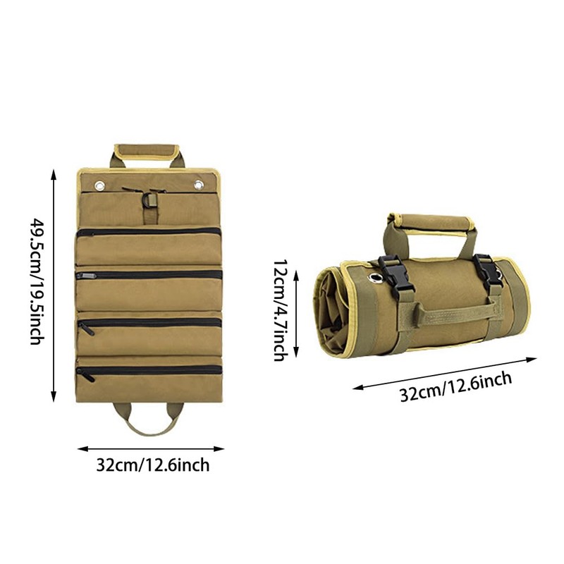 QOOWFEANIG The Ryker Bag Tool Organizers – Heavy Duty Roll